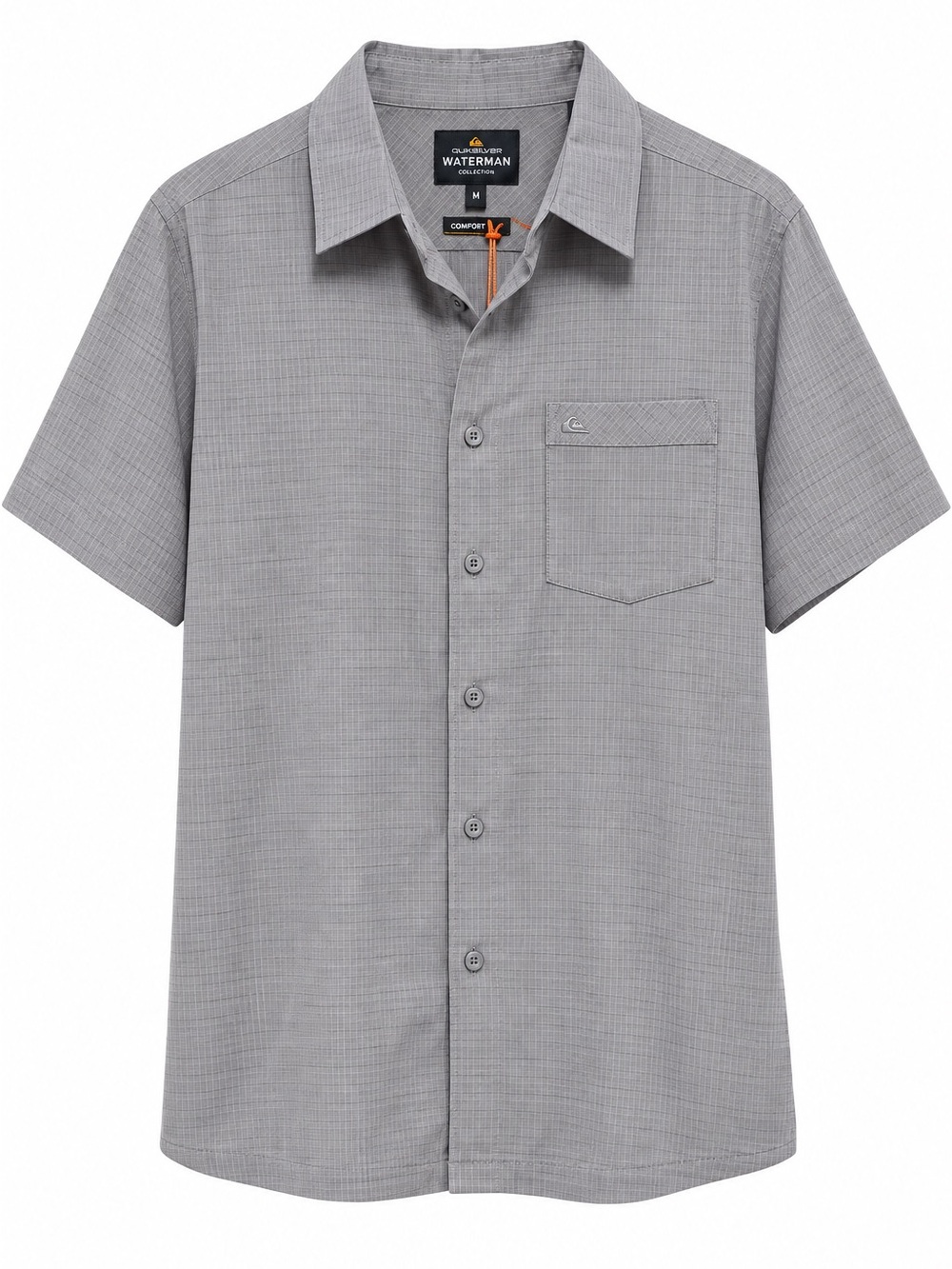NWT Quiksilver Waterman Centinela Premium Anti-Wrinkle Shirt Gray Men’s M